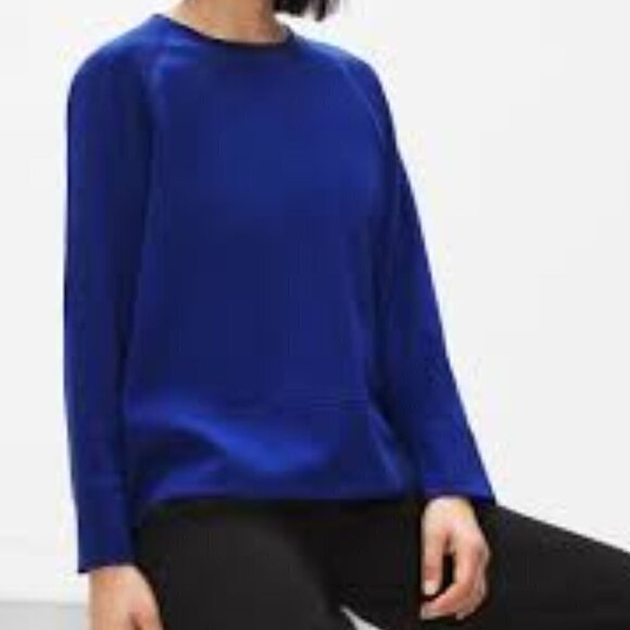 Eileen Fisher Flex Ponte Raglan Top S/P - Picture 1 of 5
